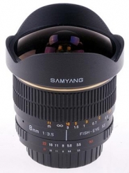 Объектив Samyang 3.5/8мм для Canon EOS